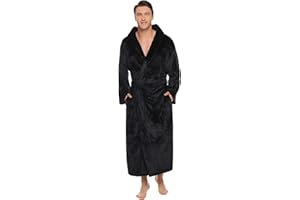 Vlazom Vestaglia Uomo Invernale Pile Vestaglia Lunga Invernale Pajama con Accappatoio Vestaglia Invernale Lunghe S-3XL