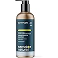 ATTITUDE Volume and Shine Hair Shampoo for Sensitive Dry Scalp, EWG Verified, Soothing Oat, Thin Hair, Naturally Derived Ingredients, Vegan Plant-Based, Unscented, Refillable Aluminum Bottle, 16 Fl Oz