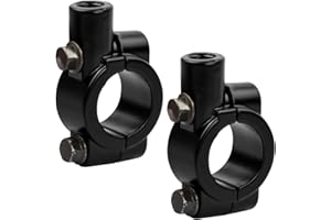 KYSUN 22mm Support de Rétroviseur de Moto/Vélo,Support Universel De Rétroviseur De Guidon,Adaptateur de Rétroviseur de Moto,Base de Miroir Support de Rétroviseur de Guidon pour 22Mm Guidon (Noir)