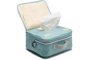 Sac à Langer à Couches Etanche - SUNVENO Mini Fourre-tout et Sac Bandoulière 2 in 1 pour Bébé Couches pour le Shopping et Voyage, avec Petites Poches de Rangement Divisées, L, Vert