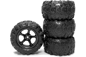 Haptufer 4Pcs Rubber Tire Wheel Tyre for 9300 9310 PXtoy 9300 9302 9303 9304 1/18 RC Car Spare Parts Accessories