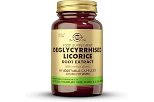 Solgar Deglycyrrhised Licorice Root Extract Vegetable Capsules - Pack of 60 - Botanical Extract - Vegan and Gluten Free (Packing May Vary)