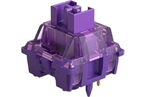 Akko V3 Pro Interruttore per tastiera viola lavanda con stelo antipolvere per tastiera da gioco meccanica, interruttori tattili a 5 pin (45 pezzi)