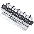 GOGO Multiple Cliker Counter, 5-Unit Tally Counter, Desk Mount Stand Lap Counter for Bank Counter, Sport Activities