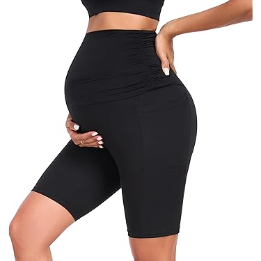 Pantaloncini Premaman Vita Alta | Estate Comodi | Regolabili E Traspiranti - Foto 7