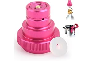 GEBRAZY CO2 Quick Adapter, Aufgerüstet Soda Zylinder Quick Connect Kompatibel mit Duo/Terra/Art, Schnelladapter für 425g Zylinder 60L Trapezgewinde TR21-4, F-QC1.0-P, Soda Connect mit 2 Gasket