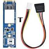 Broco M2 to SATA M.2 NGFF SATA zu SATA 7Pin Horizontal-Konverter-Adapter-Karte + 4-pin Stromkabel