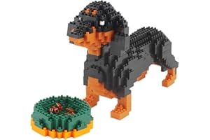 Larcele Micro cane mattoncini da costruzione giocattolo mattoni per animali domestici, 898 pezzi KLJM-02 (basso) riutilizzabile