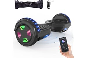 HOVERMAX Hoverboards,6.5 Zoll Hoverboards für Kinder,Hoverboards mit Bluetooth Led Flash, Geschenk für Jugendliche und Erwachsene