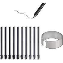 10 Punte Ricambio Per Penna Wacom | Compatibile Pro Pen 2/3D/Slim | Con Rimuovi-punte | Per Disegno Digitale
