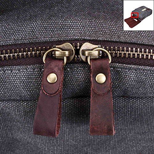 Fafada Vintage Rucksäcke Herren Damen Vintage Canvas Rucksack Retro Schulrucksack mit Der Großen Kapazität - 3