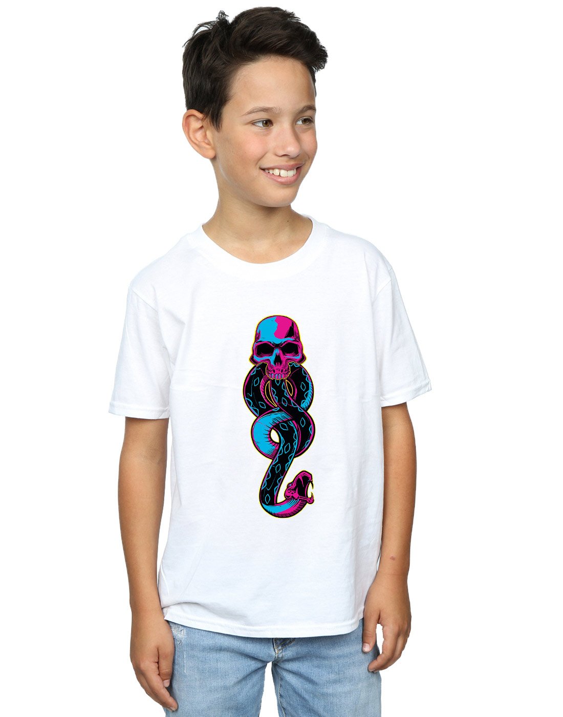 Harry-Potter-Jungen-Neon-Dark-Mark-T-Shirt