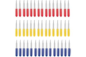 DXiongW 45 Pezzi Roland Plotter Vinyl Cutter Llame Roland Utensili da Taglio Roland Plotter da Taglio Lame Blade in Carburo Cementato per Plotter Explore air/air 2 30/45/60 Gradi