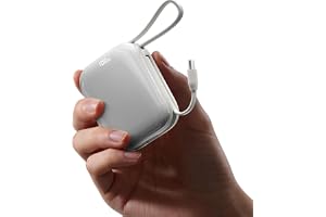 TONEOF Mini Power Bank, 10000mAh Portable Charger, Light Pocket Powerbank | PD 22.5W Fast Charging with 2 Cables, Small Battery Pack for iPhone 17 16 15 14 13 Pro Max/Samsung/Android/Tablet/iPad