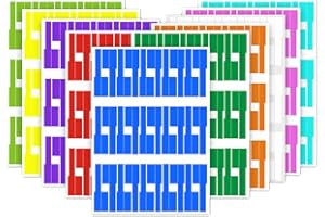 TEOGNEOT Kabeletiketten Kabelaufkleber Selbstklebend Kabelbeschriftung 300 Stück, für Laserdrucker