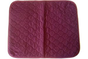 FOREST 1 of Large (60cmx50cm) Red Wine Washable Wheelchair Seat Armchair Incontinence pad Sheet