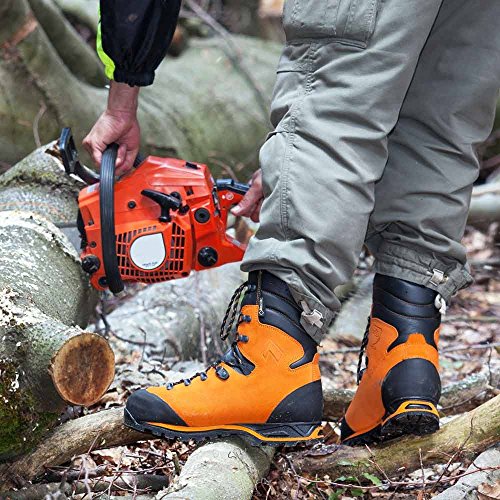 HAIX Herren Schnittschutzschuhe Protector Forest orange, UK 9.0 / EU 43 - 4