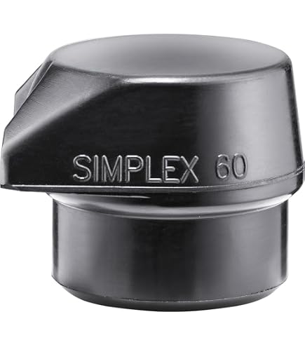 Simplex Martello Delicato 50/40 Mm – TPE Soft E TPE Mid, Corpo Alluminio, Manico Legno, Antigraffio, Per Superfici Delicate