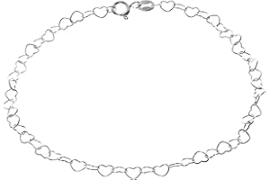 SilverAmber Jewellery UK - 925 Sterling Silver Summer Fancy Modern Adjustable Anklets Bracelets with extender - Mothers Day Daughter Wife Girlfriend Women Birthday Gift Ideas