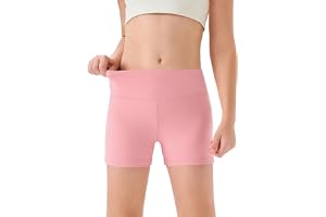 Haloumoning Flickshorts, sommar, korta leggings, barn, enfärgade, hög midja, cykelbyxor, yoga, dans, gym, sportleggings, unde