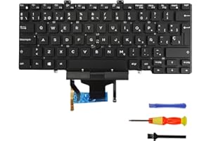 LIAN MO Teclado portátil para Dell Latitude 5400 5401 5410 5411 7400 7410 con retroiluminación (Español, Retroiluminación)