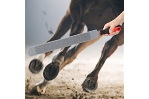 LIYEEHAO Lima para pezuña de Caballo, Lima Duradera para Recortar pezuña de Caballo, escofina de Caballo, Herramienta de herraje de Doble Cara Herramienta de Limpieza de pezuña de Caballo para