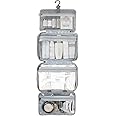 Hanging Travel Toiletry Bag, Men and Women Travel Make up Wash Bag, Portable Cosmetic Bag Waterproof Multifunctional Travel Organizer for Women, Men, Girls, Business Trip (Grey)