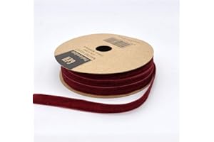 PUBLILANCIO SRL Nastro in VELLUTO BORDEAUX 1 cm x 20 metri
