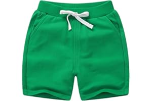 DCUTERQ niño bebé niños algodón sólido Deporte Jogger Pantalones Cortos niños niñas Verano Casual Pantalones de Cintura elástica