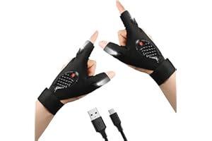 Zynxel Regalos Originales para Hombres Mujer, Guantes Con Luz LED, Ideas de Gadgets para Papá, Regalo Ideal para Navidad, Padre & Madre y San Valentín