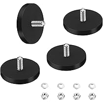 Aimants En Néodyme Caoutchoutés 43 Mm Disque Magnétique En Caoutchouc