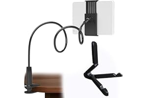 BDBFPAN Mobile Phone Holder Bed, Gooseneck Mobile Phone Holder, Tablet Holder Bed for Mobile Phones, Computers, Used for Headboard, Desktop, Supports 4-10.6 Inch Tablet