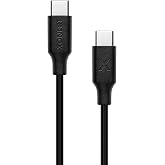 Compatible with XONECT Type-C to Type-C Fast Charging and Data Cable Compatible with iPhone and Samsung 40 cm (Black)