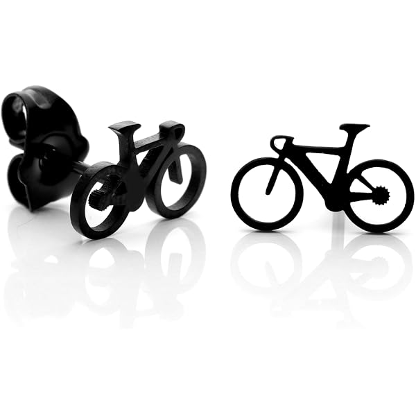 Miniblings Fahrrad Mountainbike Ohrstecker Fahrräder Bike silber