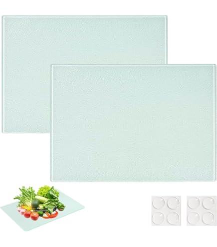 EazyBreezy 2 taglieri in vetro temperato, igienici, antiscivolo