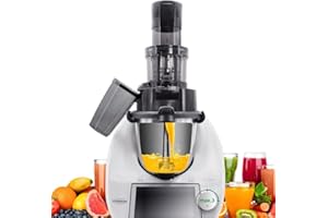 ‎LECKERHELFER Leckerhelfer® SaftPRO – Slow Juicer, Entsafter passend für den Thermomix TM6, TM5, perfekter kaltgepresster Saft mit dem Kaltentsafter, das perfekte Zubehör passt für Thermomix