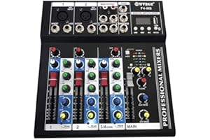 WVNGR Gloriashoponline MIXER DJ 4 CH BLUETOOTH LETTORE MP3 AUDIO KARAOKE MIC USB PIANOBAR PROFESSIONALE