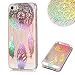 Produktbild Aearl iPhone SE 5 5S Hülle Silikon Shiny Laser Bunt Gemälde Muster Weich Dünn TPU Handyhülle Transparent Klar Schutz Tasche Schale Stoßfest Bumper Cover für iPhone 5S 5 SE, Traumfänger