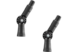 JINGHANGER 2 Stück Winkeladapter für Verlängerungs Angle Adaptor für Verlängerungsstange mit Gewinde und Teleskopstangen kompatibel mit jedem Standard Gewinde