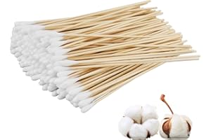 EASYKEENECOM Long Head Cotton Buds 15cm Long Ear Pads Cleaning Pads Wooden Large Head Makeup Cleaning Eyebrow Beauty Nails 200pcs