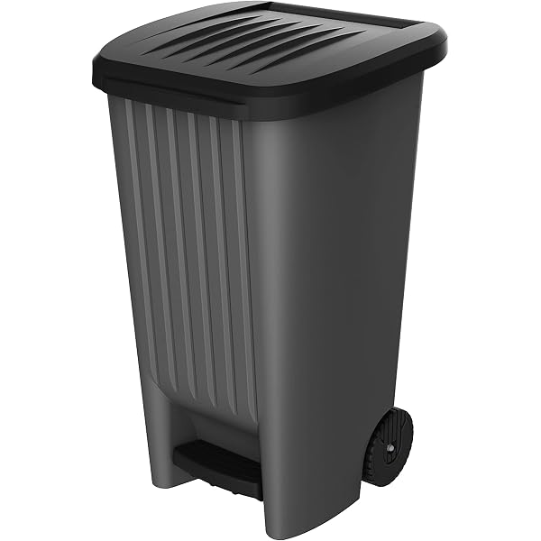 BRB Kunststofftonne 50 Liter Mit Deckel, Weiß Onli Produktbild-Vorschau 12