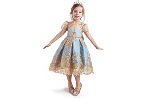 Cichic Girls Party Dress Elegant Princess Wedding Birthday Flower Bridesmaids Kids Formal Frocks Age 2-10 Years