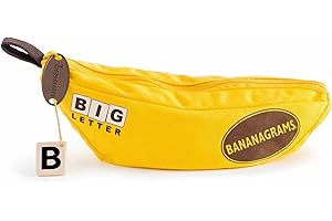 BANANAGRAMS , Bananagrams Big Letter , Word Game , Ages 7+ , 1-8 Players , 10+ Minutes Playing Time