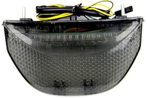 aVDB-moto LED Tail Light with integrated turn signals Compatible with Honda CBR 600RR 03/06, 1000RR 2004/2007 (Smoke)