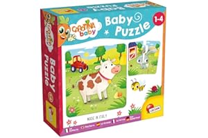 LISCIANIGIOCHI Lisciani - CAROTINA BABY - Puzzle La Granja - Juego Educativo para Niños con Animales de la Granja - Aprendizaje Divertido - Para Niños de 1 a 4 años