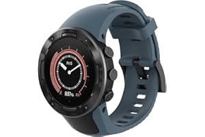 Chainfo Watch Strap compatible with Suunto 5, Soft Silicone Sport Replacement Bands NO230508