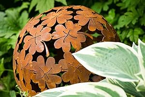 ‎KUHEIGA KUHEIGA 2er Set Dekokugel, Rost Ø: 23/35cm, Blume