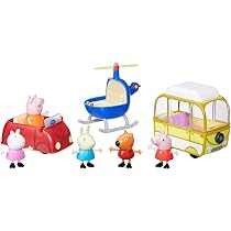 Peppa Pig Ijscreatie Figuren – 4 Stuks: Peppa, Mummy, Daddy En George, Met Ijssnoepjes Accessoires, Vanaf 3 Jaar