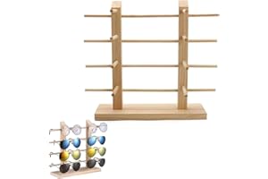 Jilskl Brillenständer Kreative Holz, Kreative Holz Sonnenbrille Rack, Sonnenbrillenständer Holz, Wird In Geschäften, Optikern Zur Aufbewahrung Von Sonnenbrillen, Lesebrillen, Myopiebrillen Verwendet