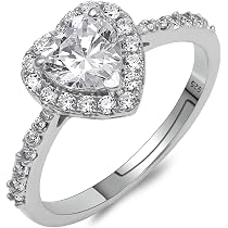 Buy Pissara Glittery 925 Sterling Silver Valentine Day Gift Cubic